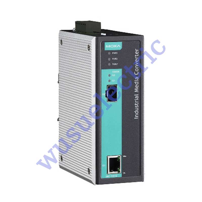 Moxa IMC-101G Industrial Gigabit Ethernet-to-fiber media converter